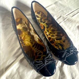 NEW sam Edelman quilted patent leather ballet flats